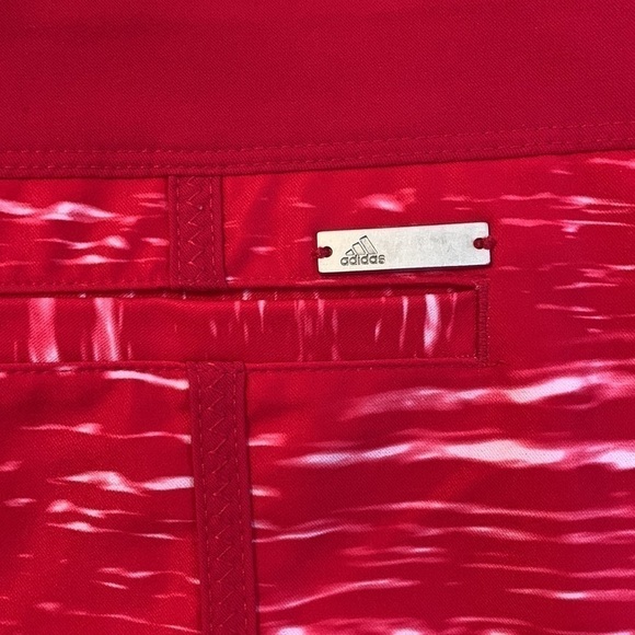 adidas Golf Skirt / Skort, Size M, Red with White Streaks. - Picture 3 of 6